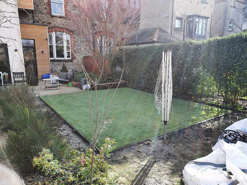 Rathmines Dublin Before & After Artificial Grass